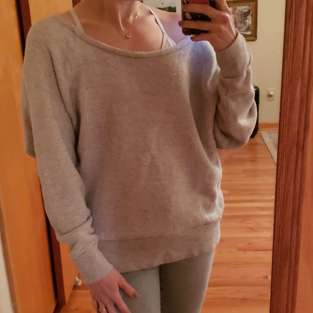J Crew slouchy sweatshirt gray size S/M